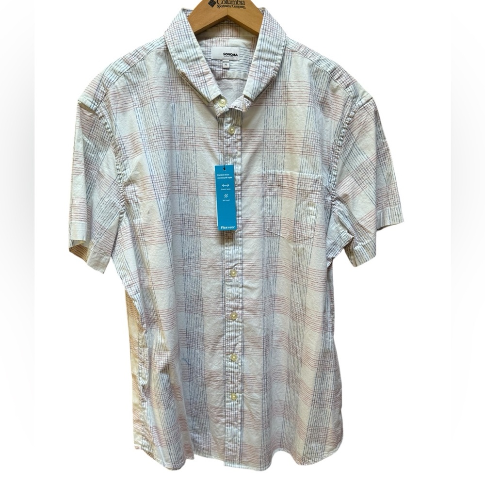 NWT Sonoma Flexwear Button Down‎ Shirt
